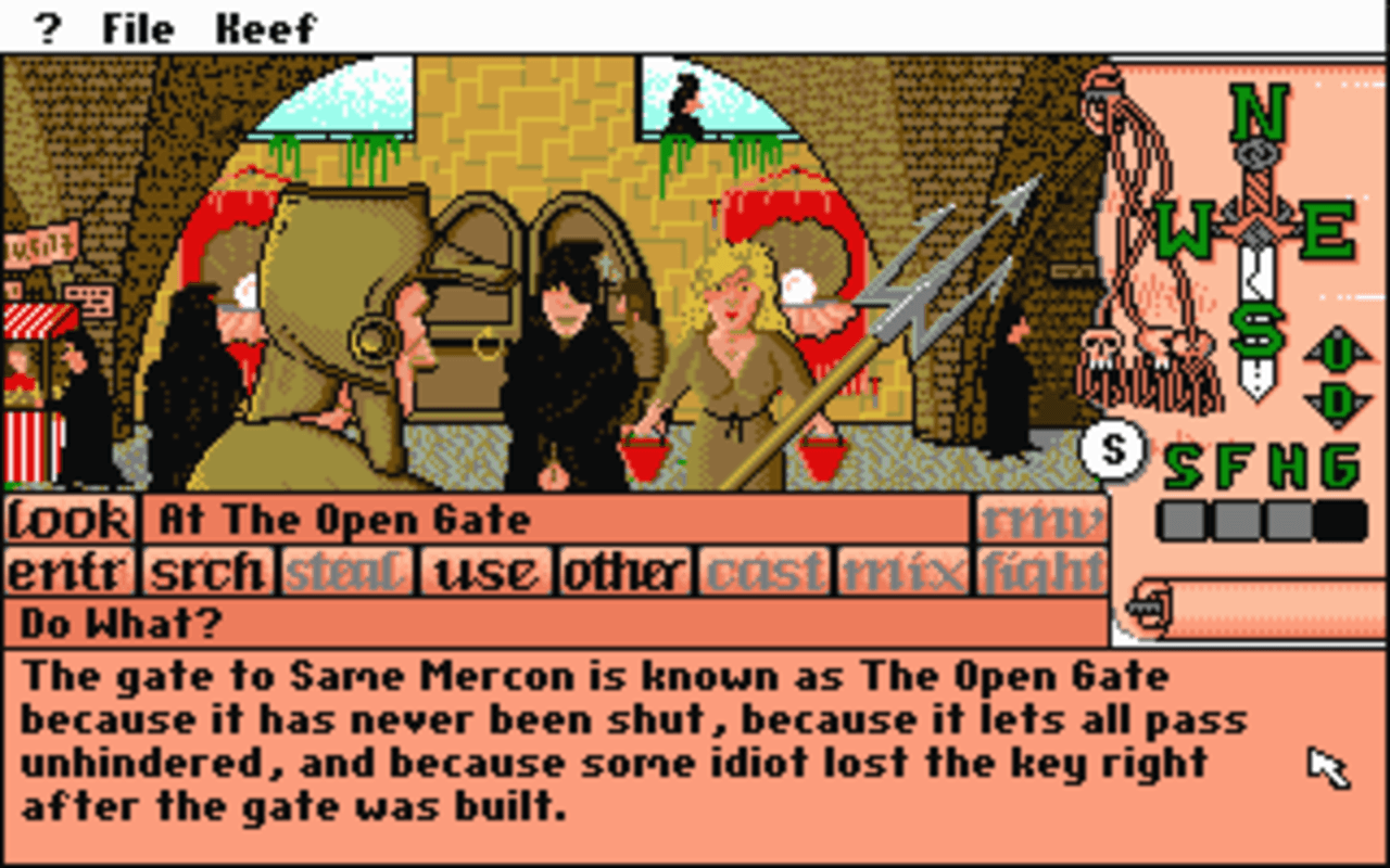 Gameplay screen of Keef the Thief: A Boy and His Lockpick (2/8) Gameplay screen of Keef the Thief: A Boy and His Lockpick (2/8)