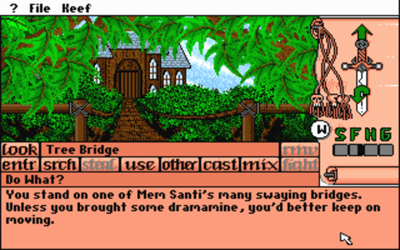 Gameplay screen of Keef the Thief: A Boy and His Lockpick (6/8) Gameplay screen of Keef the Thief: A Boy and His Lockpick (6/8)