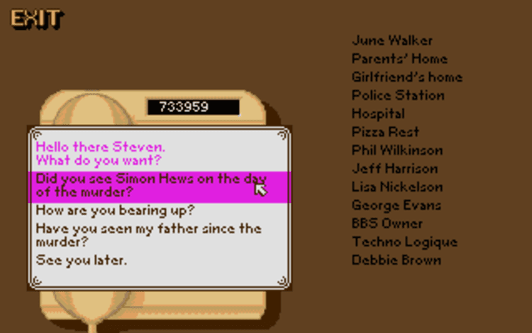 Gameplay screen of Crime City (1/8) Gameplay screen of Crime City (1/8)