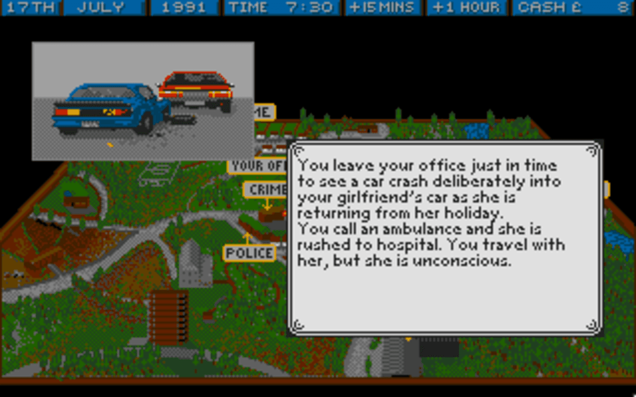Gameplay screen of Crime City (4/8) Gameplay screen of Crime City (4/8)