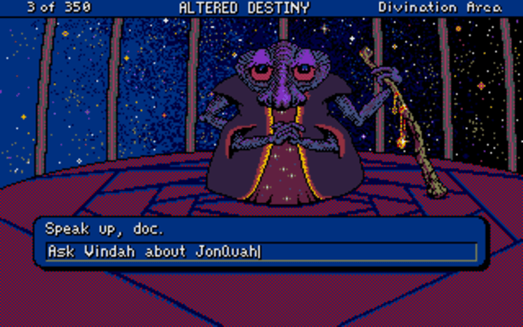 Gameplay screen of Altered Destiny (4/8) Gameplay screen of Altered Destiny (4/8)