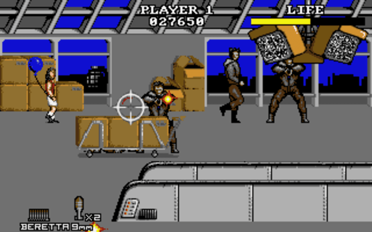 Gameplay screen of Die Hard 2: Die Harder (7/8) Gameplay screen of Die Hard 2: Die Harder (7/8)