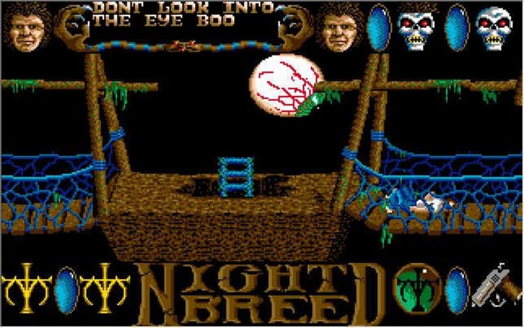 Gameplay screen of Clive Barker's Nightbreed: The Action Game (1/4) Gameplay screen of Clive Barker's Nightbreed: The Action Game (1/4)