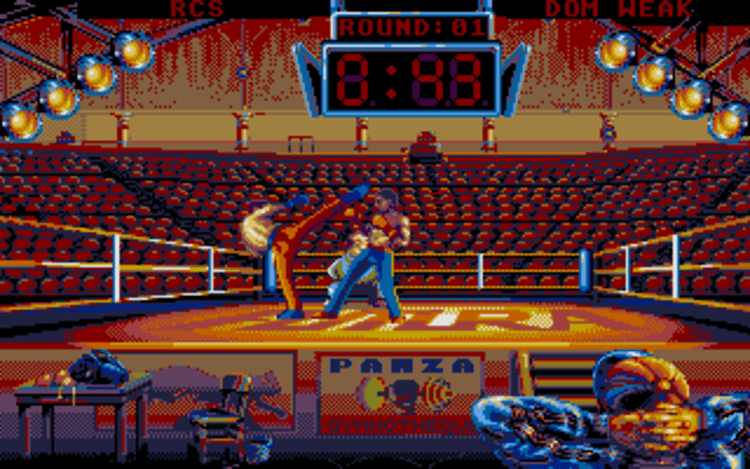 Gameplay screen of Panza Kick Boxing (2/8) Gameplay screen of Panza Kick Boxing (2/8)