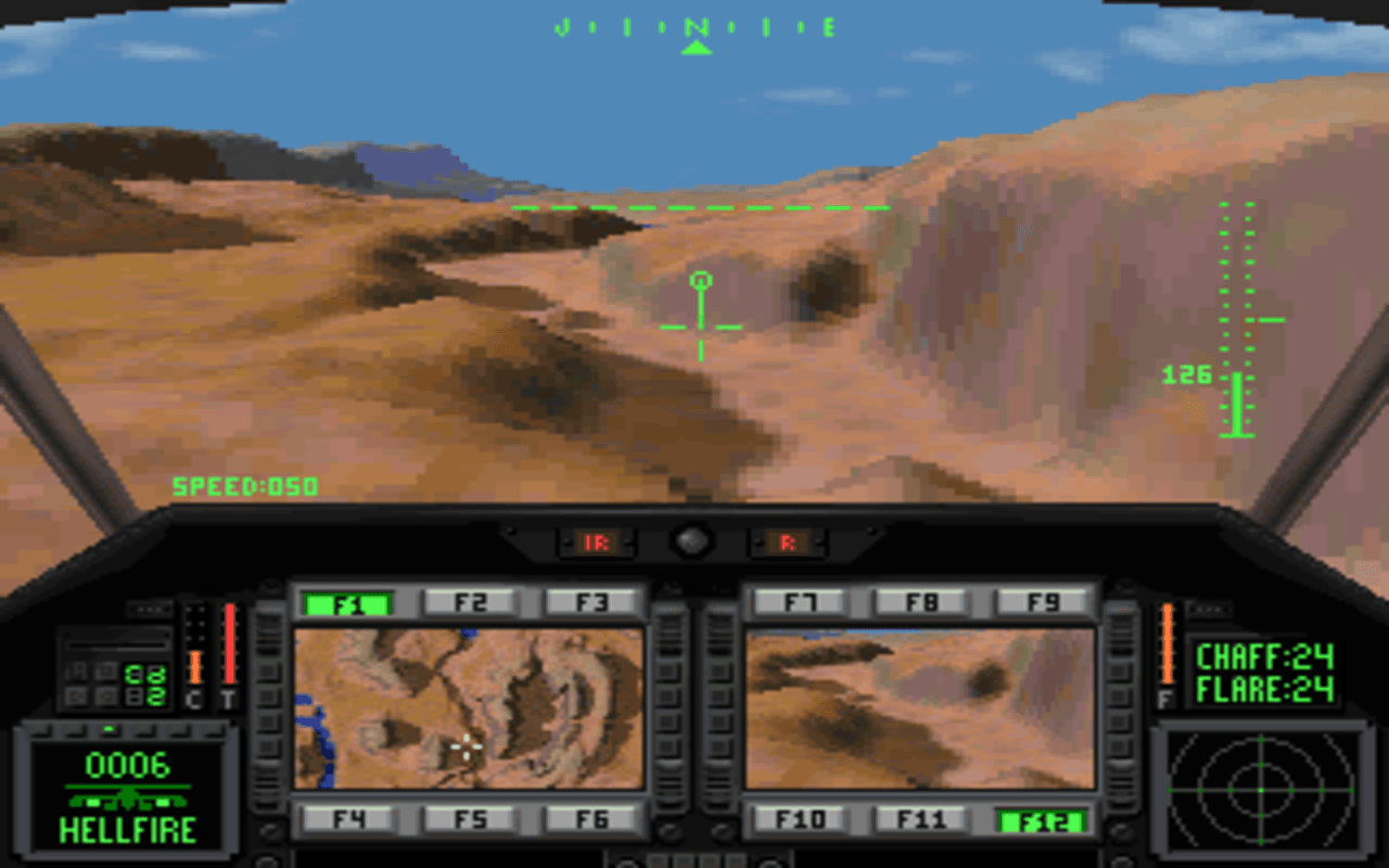 Gameplay screen of Comanche: Maximum Overkill (1/8) Gameplay screen of Comanche: Maximum Overkill (1/8)