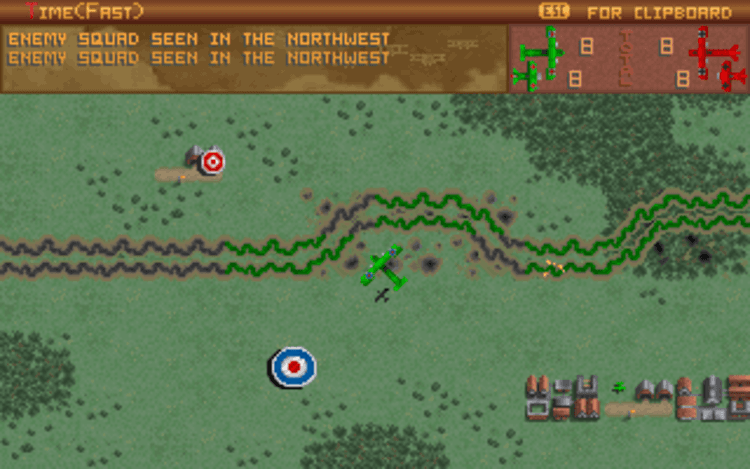 Gameplay screen of The Ancient Art of War in the Skies (3/8) Gameplay screen of The Ancient Art of War in the Skies (3/8)