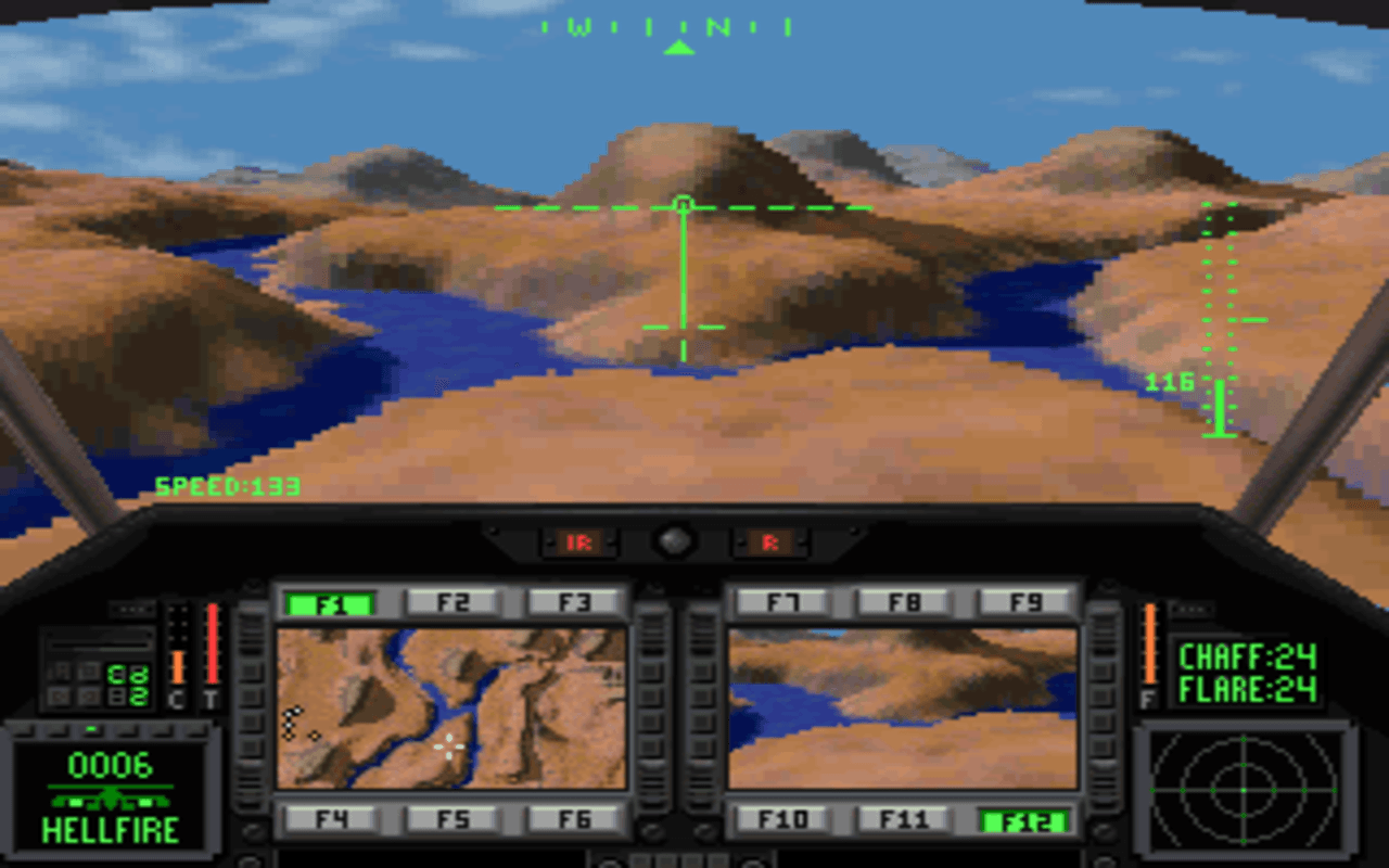 Gameplay screen of Comanche: Maximum Overkill (2/8) Gameplay screen of Comanche: Maximum Overkill (2/8)