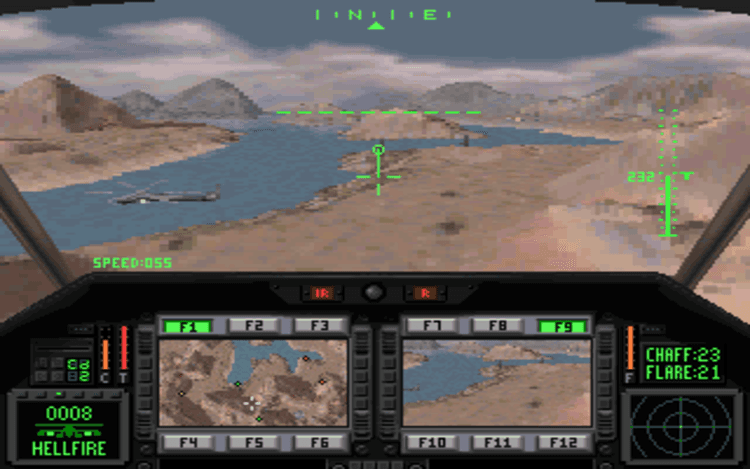 Gameplay screen of Comanche: Maximum Overkill (4/8) Gameplay screen of Comanche: Maximum Overkill (4/8)