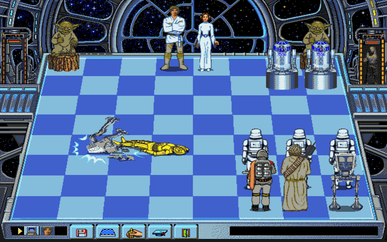 Gameplay screen of Star Wars Chess (1/8) Gameplay screen of Star Wars Chess (1/8)