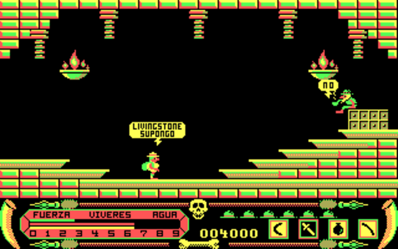 Gameplay screen of Livingstone I Presume? (1/8) Gameplay screen of Livingstone I Presume? (1/8)