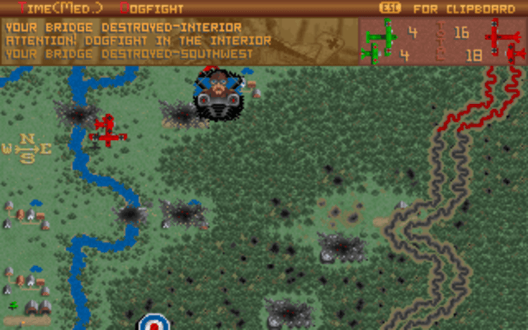 Gameplay screen of The Ancient Art of War in the Skies (6/8) Gameplay screen of The Ancient Art of War in the Skies (6/8)