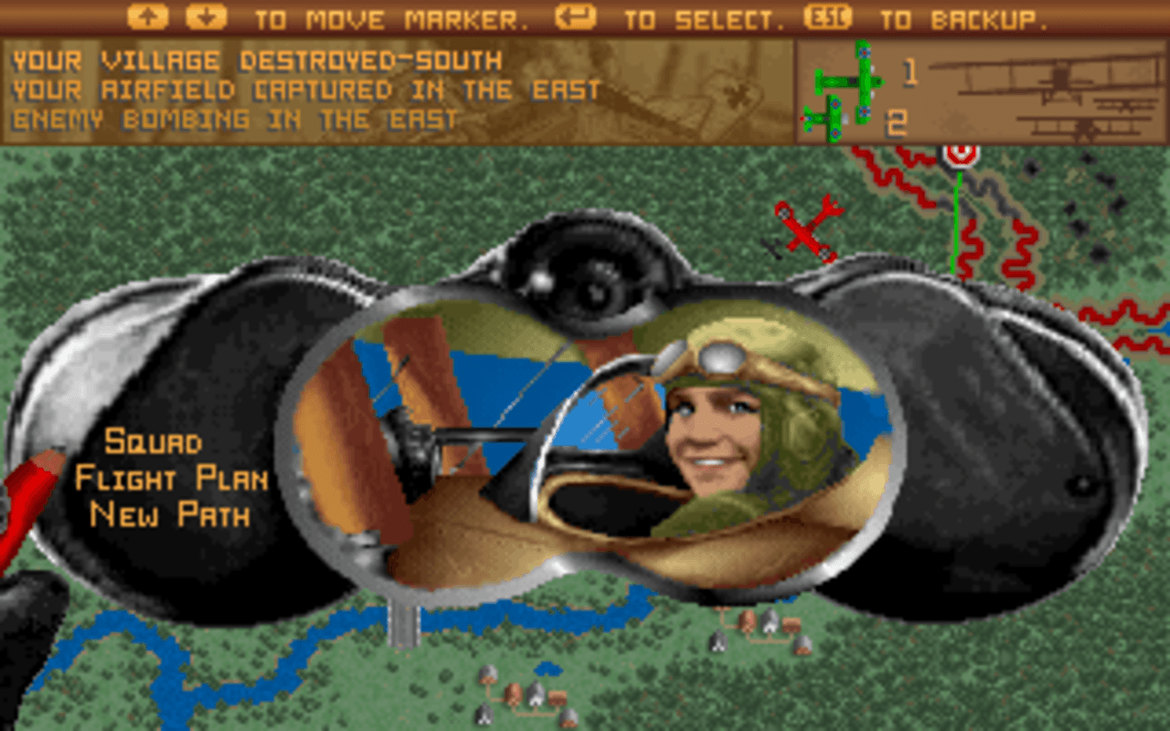 Gameplay screen of The Ancient Art of War in the Skies (8/8) Gameplay screen of The Ancient Art of War in the Skies (8/8)