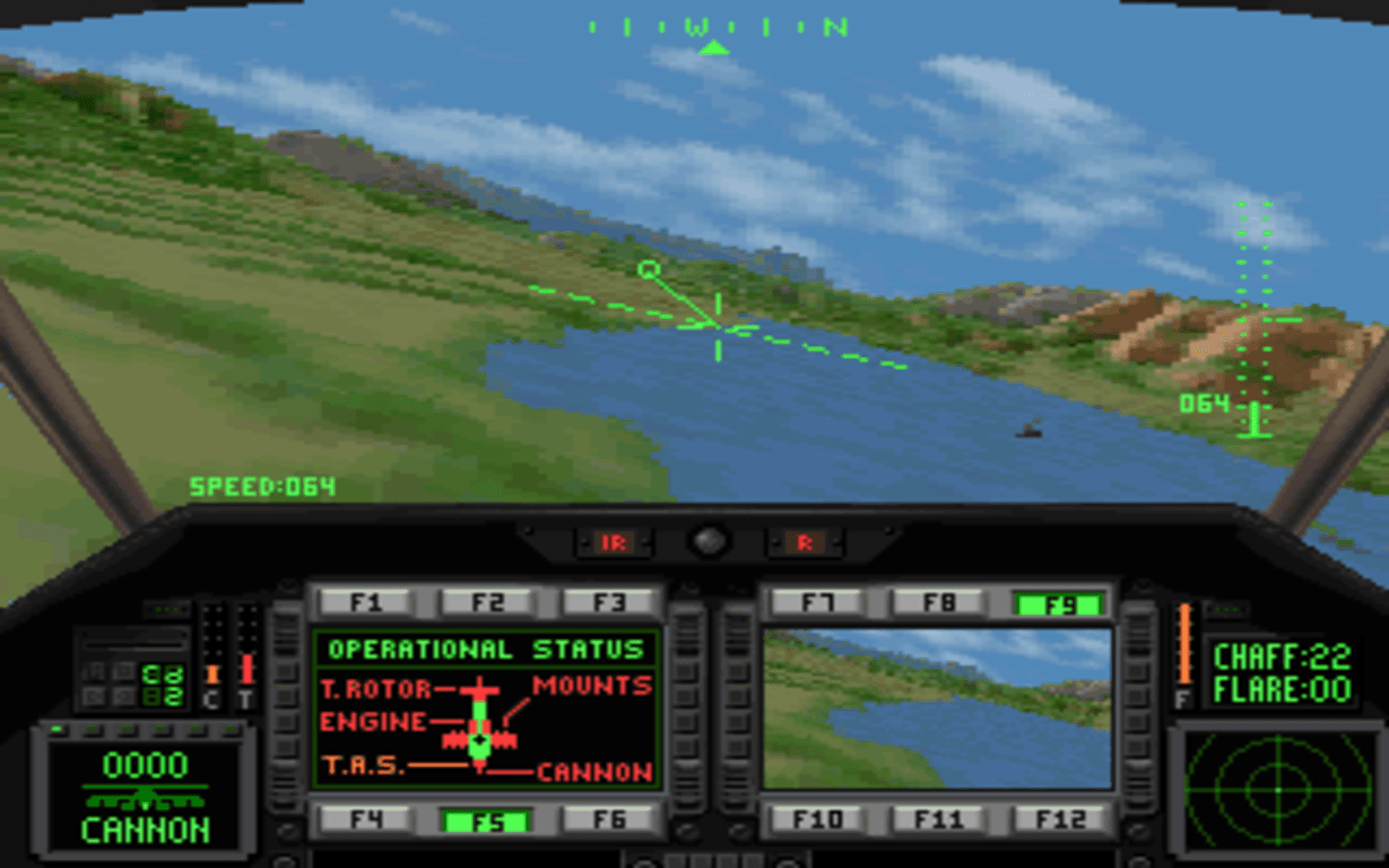 Gameplay screen of Comanche: Maximum Overkill (5/8) Gameplay screen of Comanche: Maximum Overkill (5/8)