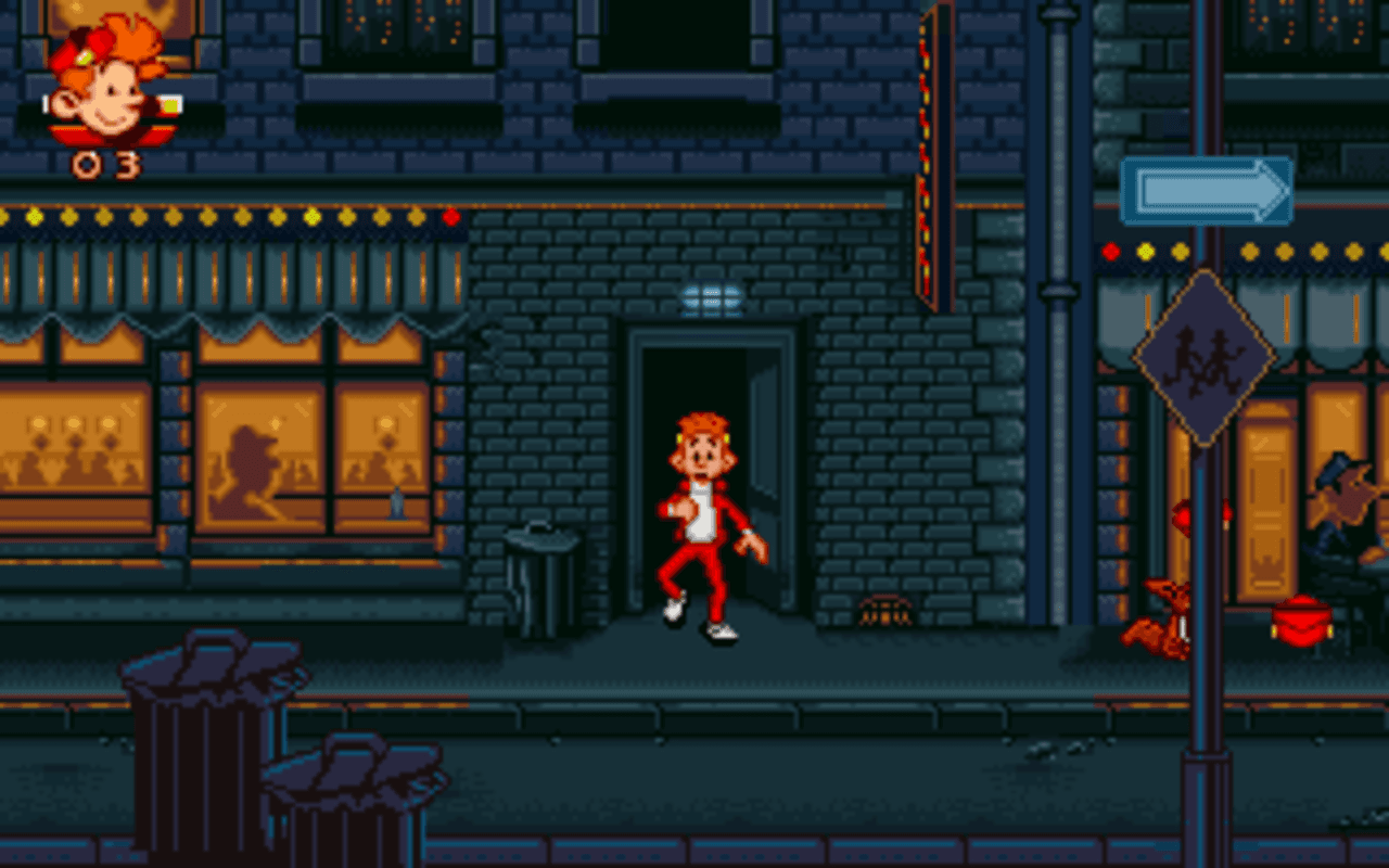 Gameplay screen of Spirou | Play Online (1/4) Gameplay screen of Spirou | Play Online (1/4)