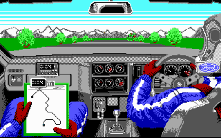 Gameplay screen of Lombard RAC Rally (1/8) Gameplay screen of Lombard RAC Rally (1/8)