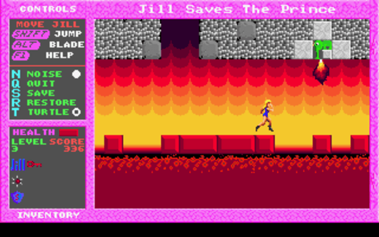 Gameplay screen of Jill of the Jungle: Jill Saves the Prince (1/8) Gameplay screen of Jill of the Jungle: Jill Saves the Prince (1/8)