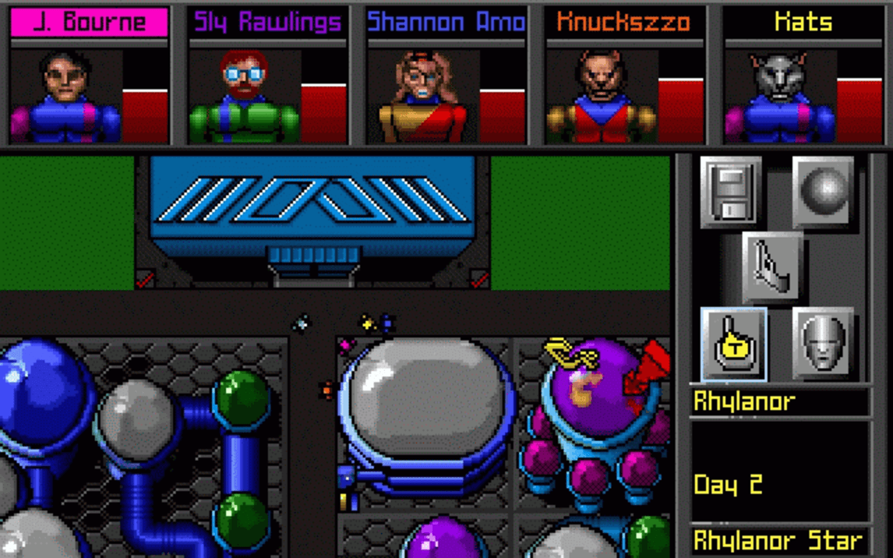 Gameplay screen of MegaTraveller 2: Quest for the Ancients (1/8) Gameplay screen of MegaTraveller 2: Quest for the Ancients (1/8)