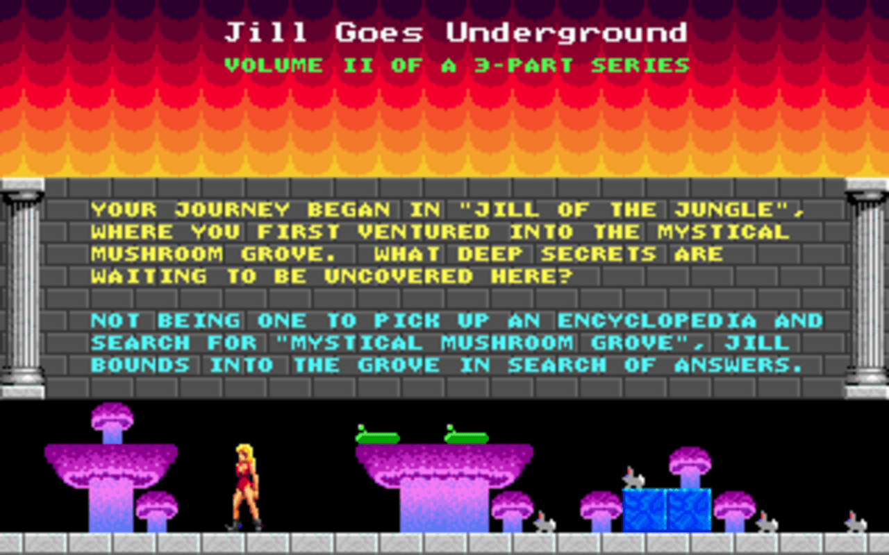 Gameplay screen of Jill of the Jungle: Jill Goes Underground (4/8) Gameplay screen of Jill of the Jungle: Jill Goes Underground (4/8)