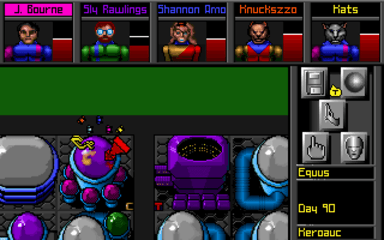 Gameplay screen of MegaTraveller 2: Quest for the Ancients (3/8) Gameplay screen of MegaTraveller 2: Quest for the Ancients (3/8)