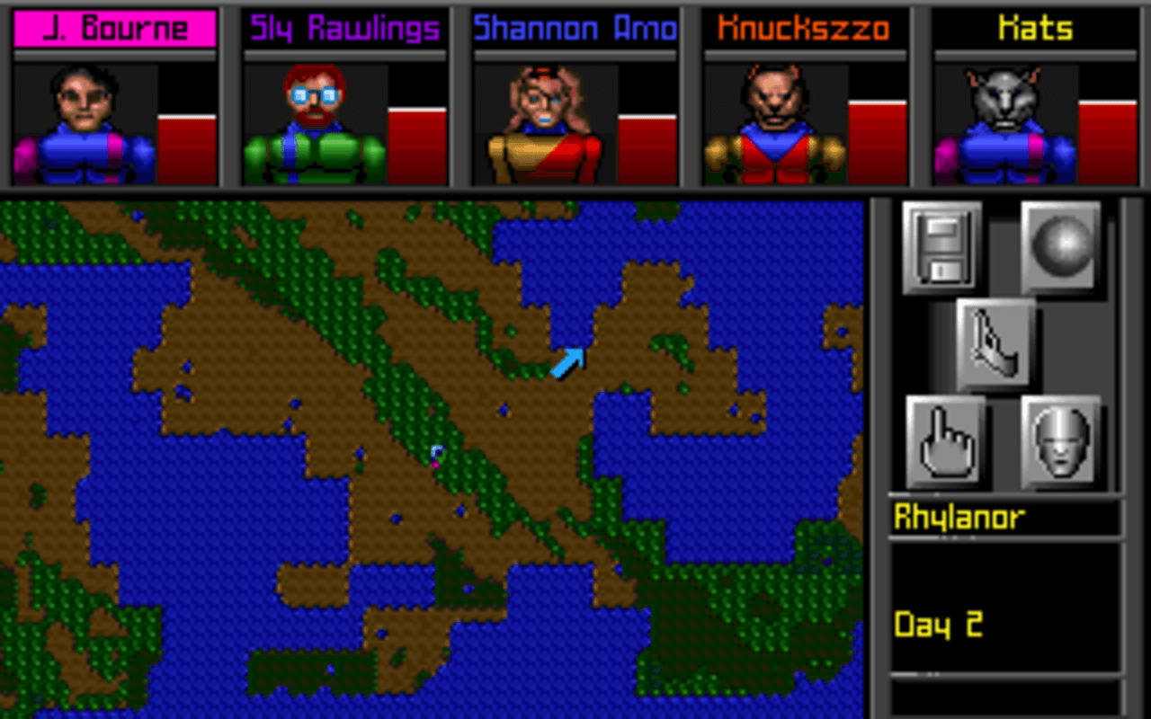 Gameplay screen of MegaTraveller 2: Quest for the Ancients (4/8) Gameplay screen of MegaTraveller 2: Quest for the Ancients (4/8)