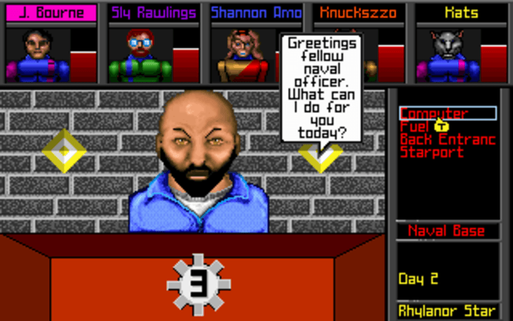 Gameplay screen of MegaTraveller 2: Quest for the Ancients (8/8) Gameplay screen of MegaTraveller 2: Quest for the Ancients (8/8)