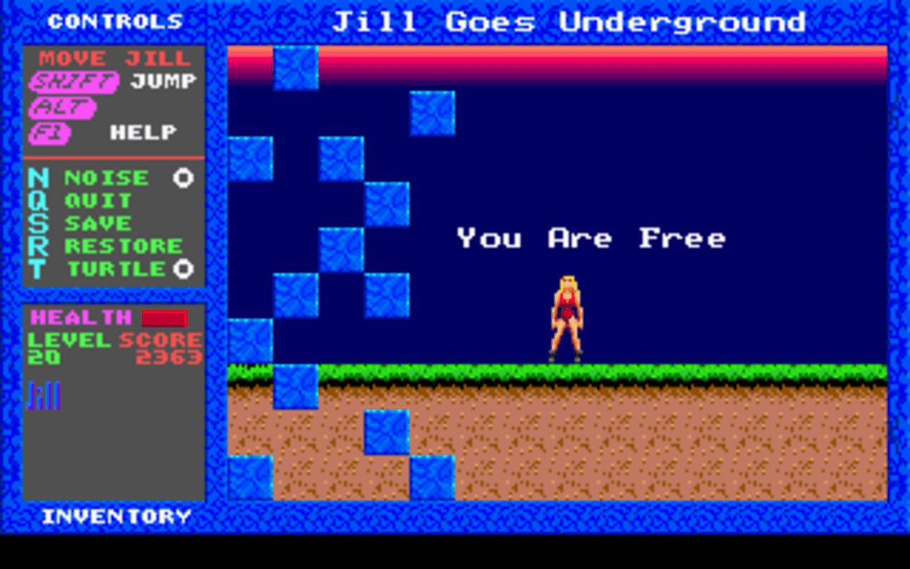 Gameplay screen of Jill of the Jungle: Jill Goes Underground (8/8) Gameplay screen of Jill of the Jungle: Jill Goes Underground (8/8)