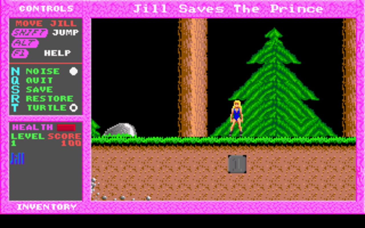 Gameplay screen of Jill of the Jungle: Jill Saves the Prince (3/8) Gameplay screen of Jill of the Jungle: Jill Saves the Prince (3/8)