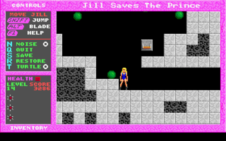 Gameplay screen of Jill of the Jungle: Jill Saves the Prince (5/8) Gameplay screen of Jill of the Jungle: Jill Saves the Prince (5/8)