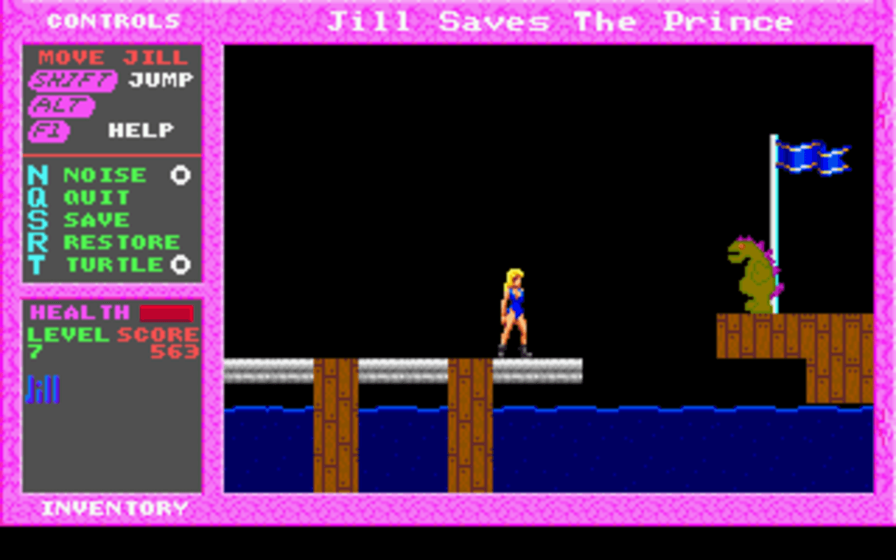 Gameplay screen of Jill of the Jungle: Jill Saves the Prince (6/8) Gameplay screen of Jill of the Jungle: Jill Saves the Prince (6/8)