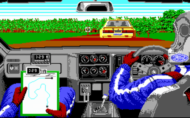 Gameplay screen of Lombard RAC Rally (3/8) Gameplay screen of Lombard RAC Rally (3/8)