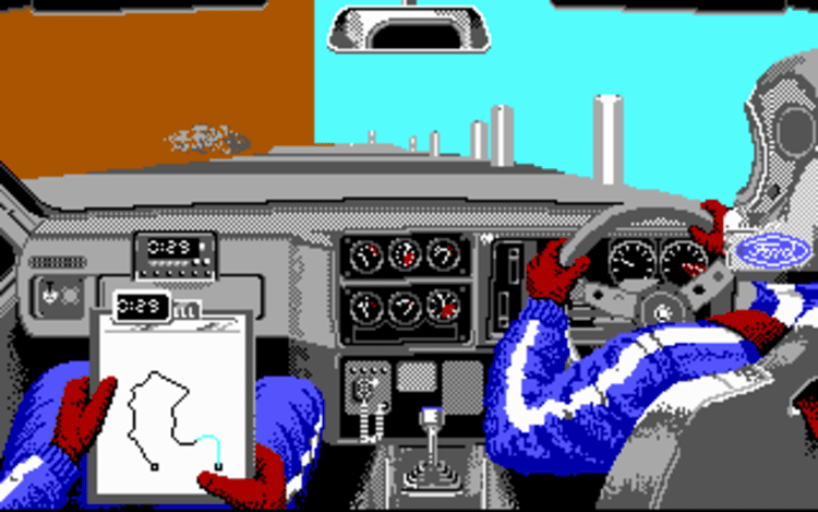 Gameplay screen of Lombard RAC Rally (4/8) Gameplay screen of Lombard RAC Rally (4/8)