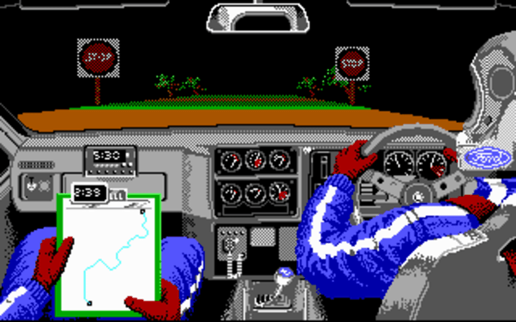 Gameplay screen of Lombard RAC Rally (5/8) Gameplay screen of Lombard RAC Rally (5/8)