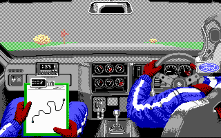 Gameplay screen of Lombard RAC Rally (6/8) Gameplay screen of Lombard RAC Rally (6/8)