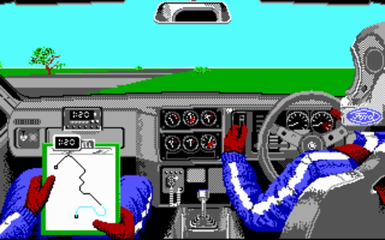 Gameplay screen of Lombard RAC Rally (7/8) Gameplay screen of Lombard RAC Rally (7/8)