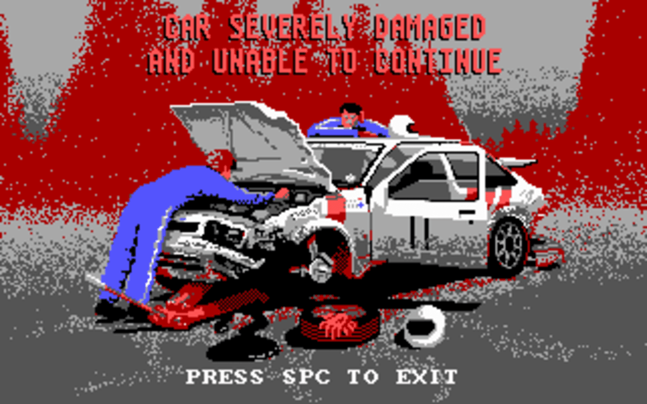 Gameplay screen of Lombard RAC Rally (8/8) Gameplay screen of Lombard RAC Rally (8/8)