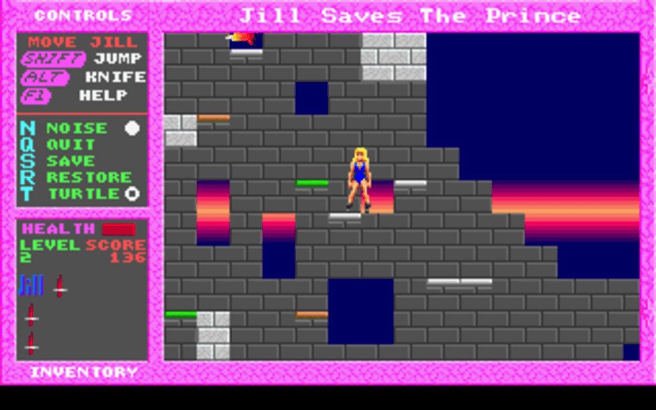 Gameplay screen of Jill of the Jungle: Jill Saves the Prince (8/8) Gameplay screen of Jill of the Jungle: Jill Saves the Prince (8/8)