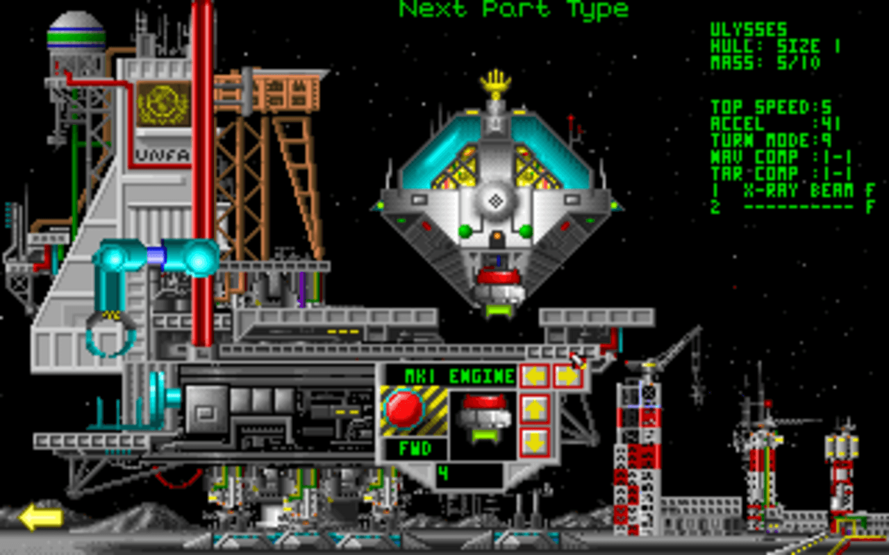 Gameplay screen of Planet's Edge: The Point of no Return (2/8) Gameplay screen of Planet's Edge: The Point of no Return (2/8)