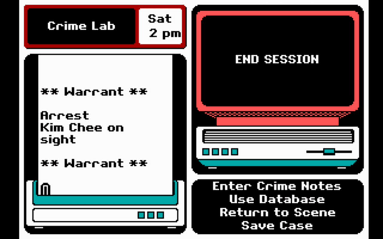 Gameplay screen of Where in Europe is Carmen Sandiego? (2/8) Gameplay screen of Where in Europe is Carmen Sandiego? (2/8)