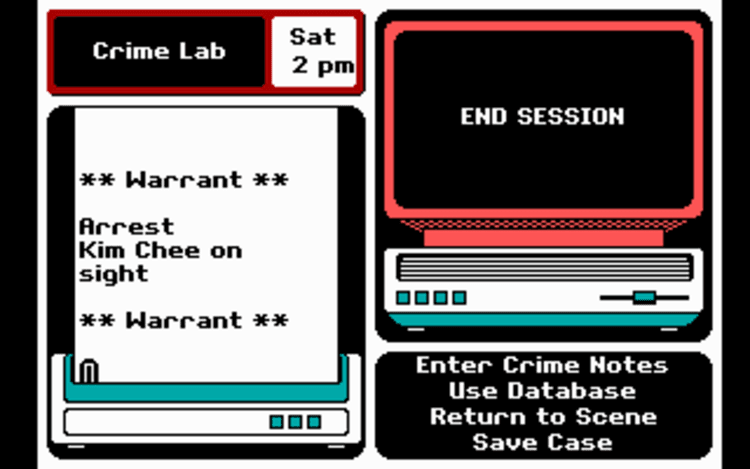 Gameplay screen of Where in Europe is Carmen Sandiego? (2/8) Gameplay screen of Where in Europe is Carmen Sandiego? (2/8)