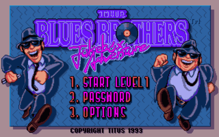 Gameplay screen of The Blues Brothers: Jukebox Adventure (1/4) Gameplay screen of The Blues Brothers: Jukebox Adventure (1/4)