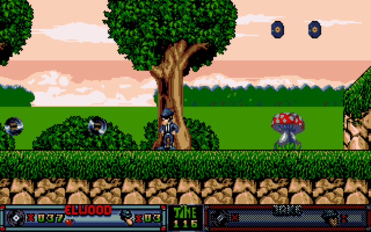 Gameplay screen of The Blues Brothers: Jukebox Adventure (2/4) Gameplay screen of The Blues Brothers: Jukebox Adventure (2/4)