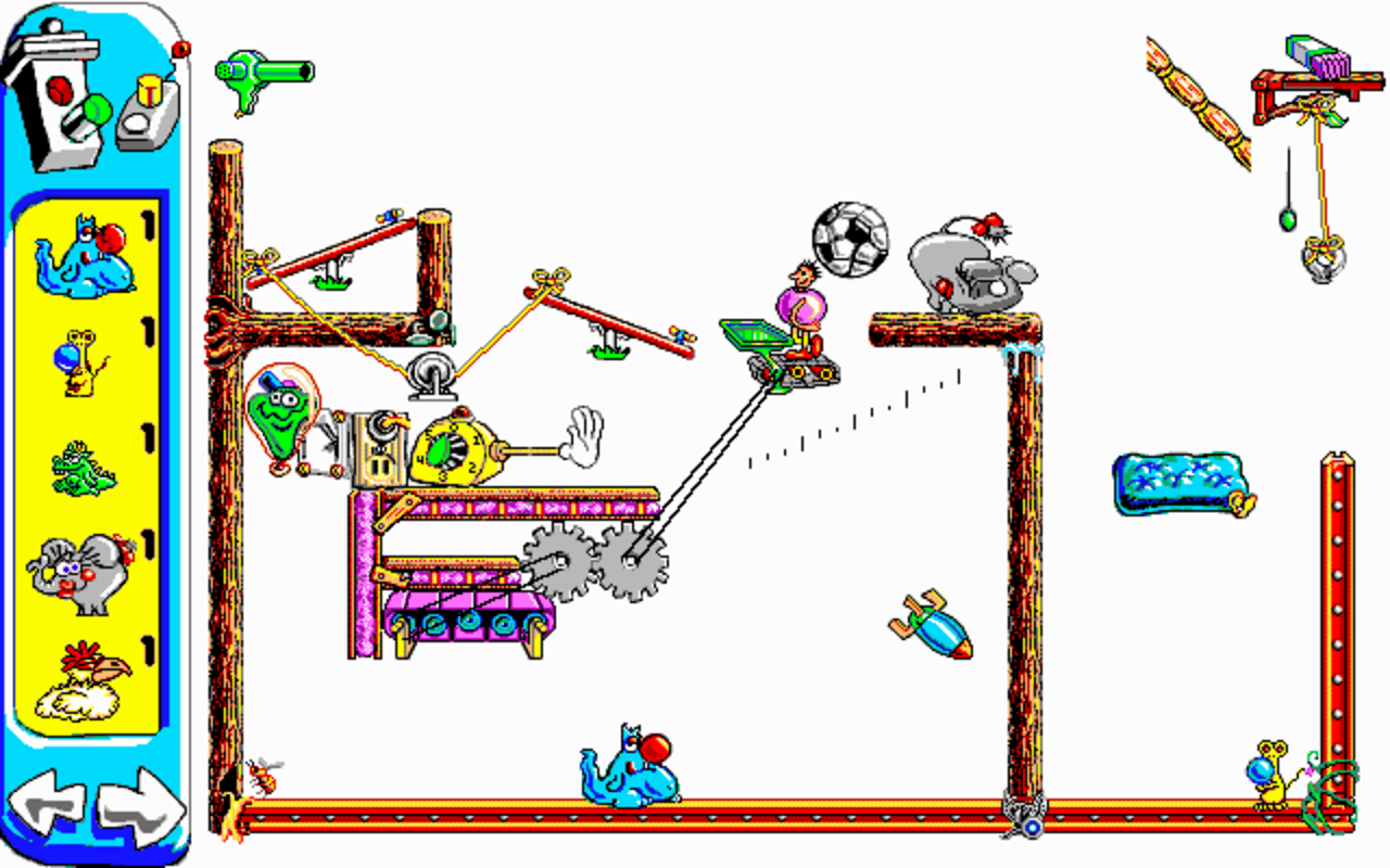 Gameplay screen of Sid & Al's Incredible Toons (2/8) Gameplay screen of Sid & Al's Incredible Toons (2/8)