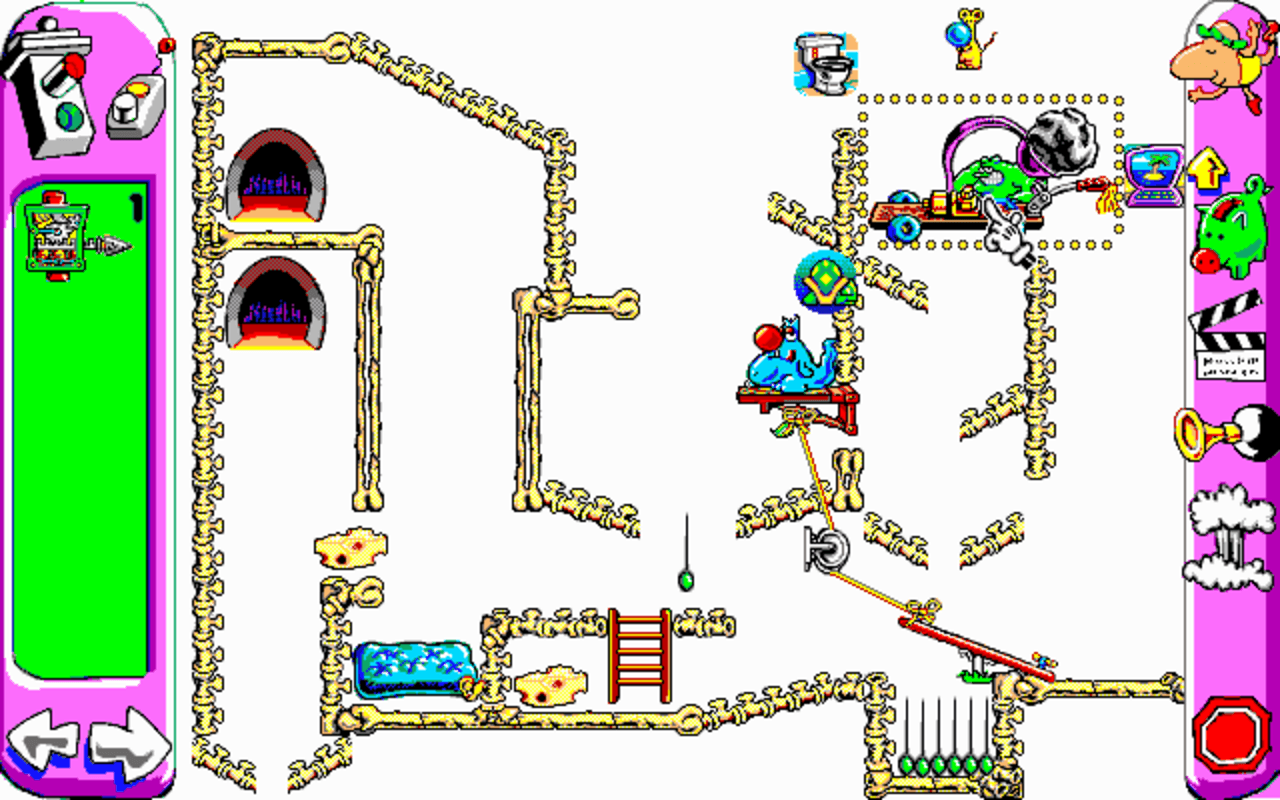 Gameplay screen of Sid & Al's Incredible Toons (5/8) Gameplay screen of Sid & Al's Incredible Toons (5/8)