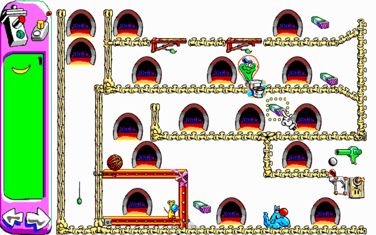 Gameplay screen of Sid & Al's Incredible Toons (7/8) Gameplay screen of Sid & Al's Incredible Toons (7/8)