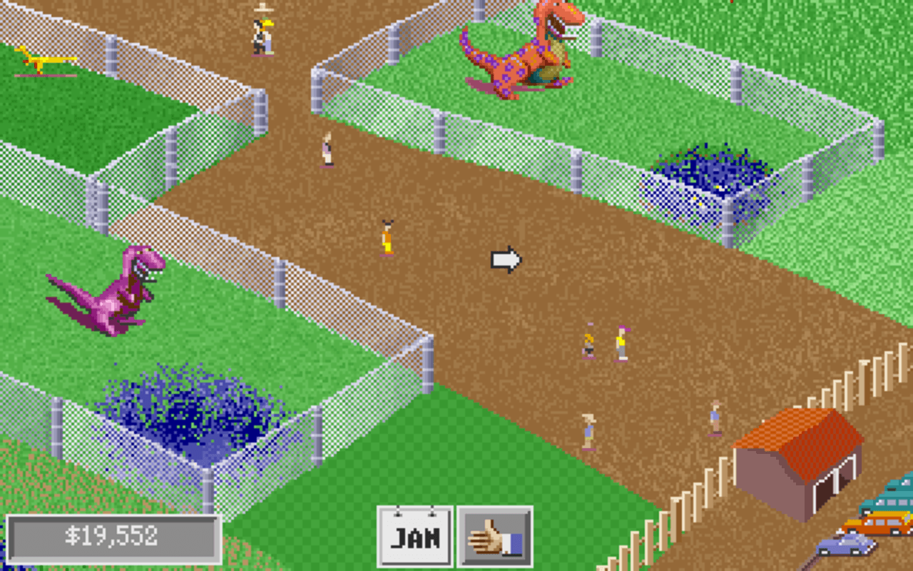 Gameplay screen of DinoPark Tycoon (5/8) Gameplay screen of DinoPark Tycoon (5/8)