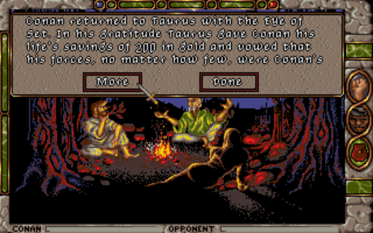 Gameplay screen of Conan: The Cimmerian (5/8) Gameplay screen of Conan: The Cimmerian (5/8)