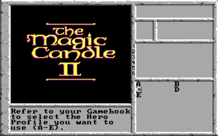 Gameplay screen of The Magic Candle II: The Four and Forty (8/8) Gameplay screen of The Magic Candle II: The Four and Forty (8/8)