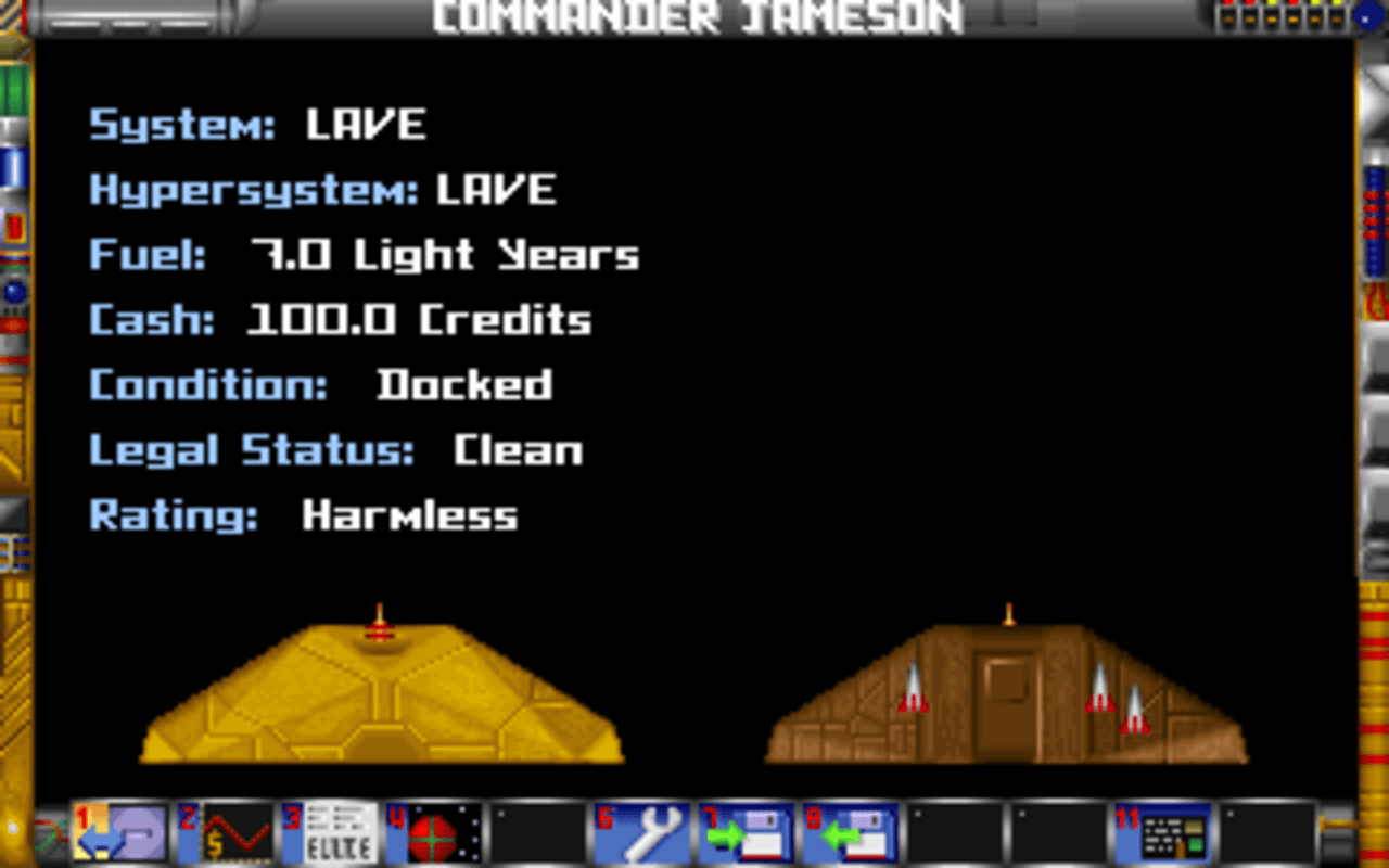 Gameplay screen of Elite Plus (1/8) Gameplay screen of Elite Plus (1/8)