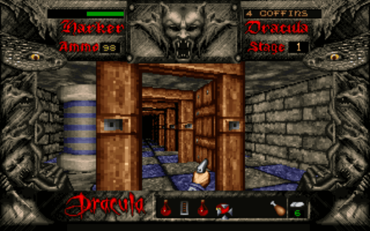 Gameplay screen of Bram Stoker's Dracula (4/8) Gameplay screen of Bram Stoker's Dracula (4/8)