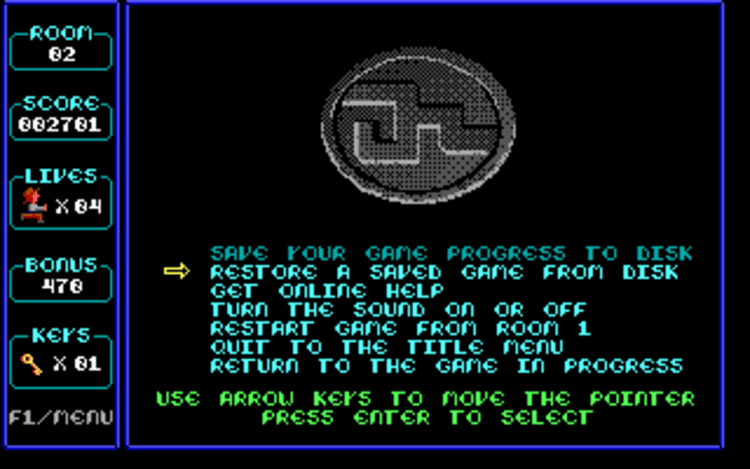 Gameplay screen of Paganitzu (3/8) Gameplay screen of Paganitzu (3/8)